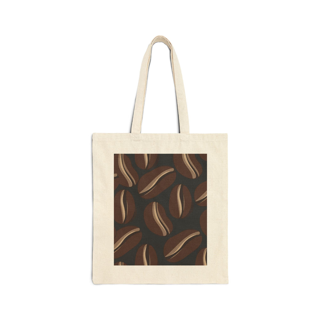 Coffee Tote Bag — "My Work Ethic Is Held Together by Coffee" Canvas Grocery Bag
