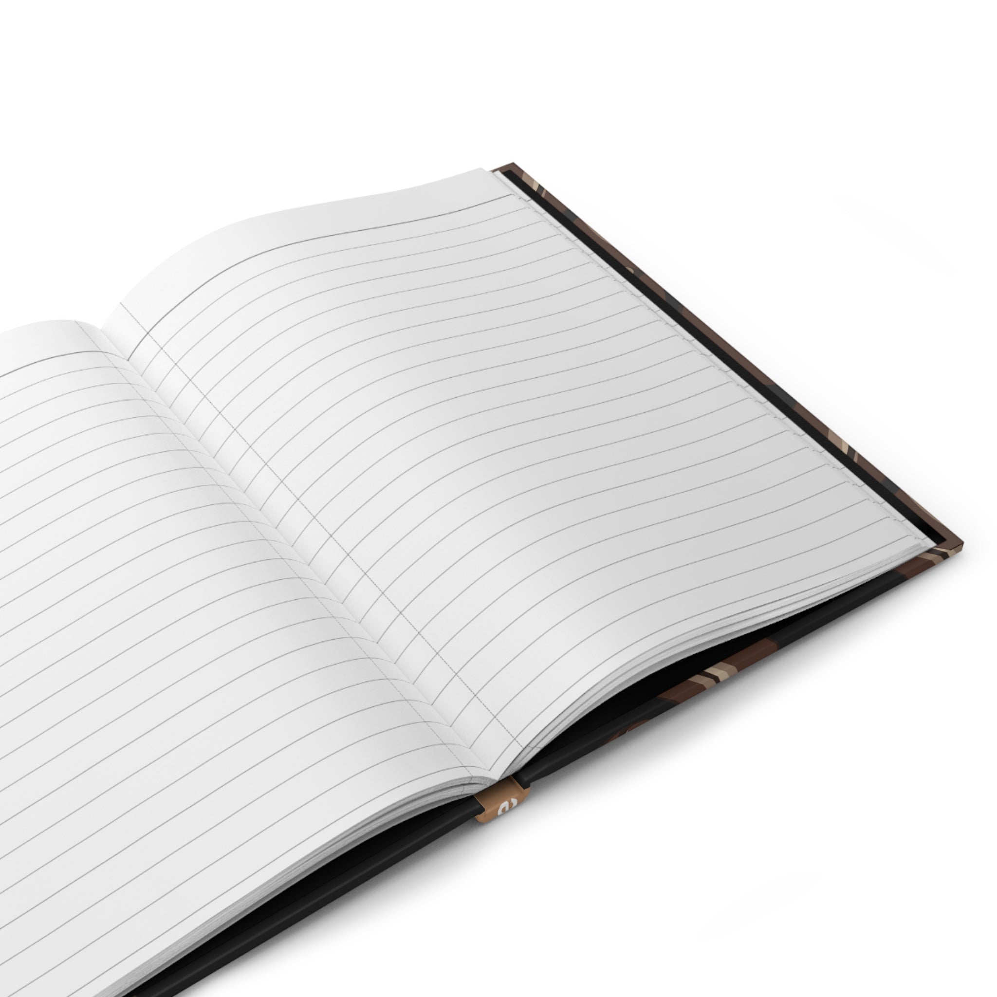 Coffee Lover Hardcover Journal — "My Work Ethic Is Held Together by Coffee" (Coffee Bean Design)