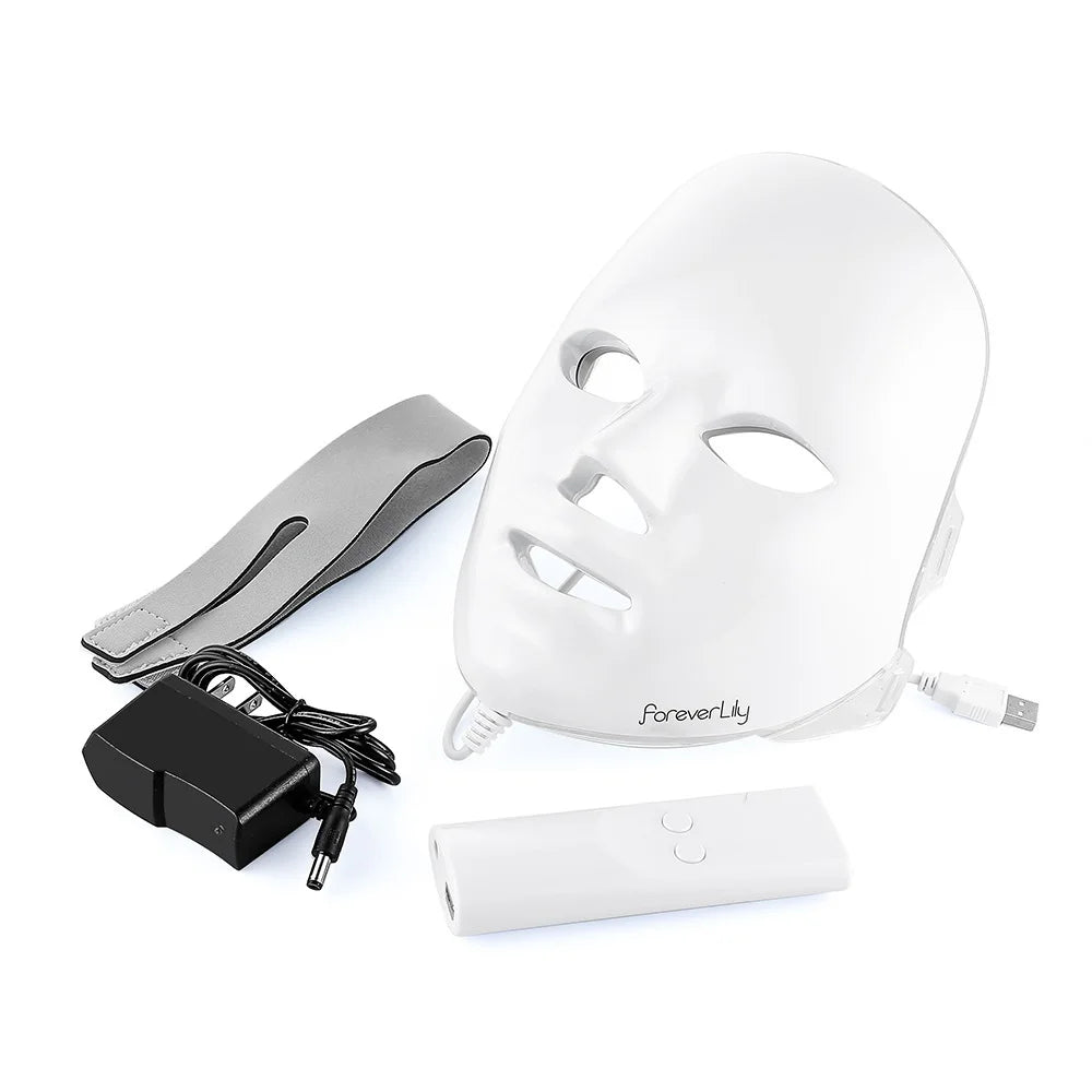 Facial LED Mask LED Photon Face Mask 7 Colors Light Beauty Mask Repair Skin Machine
