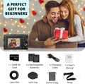 4K Digital Camera for Photography Autofocus, 2026 Latest 48MP Vlogging Camera for YouTube with SD Card, 2 Batteries, 3" 180°Flip Screen Compact Travel Camera for Teens with 16X Zoom,Black