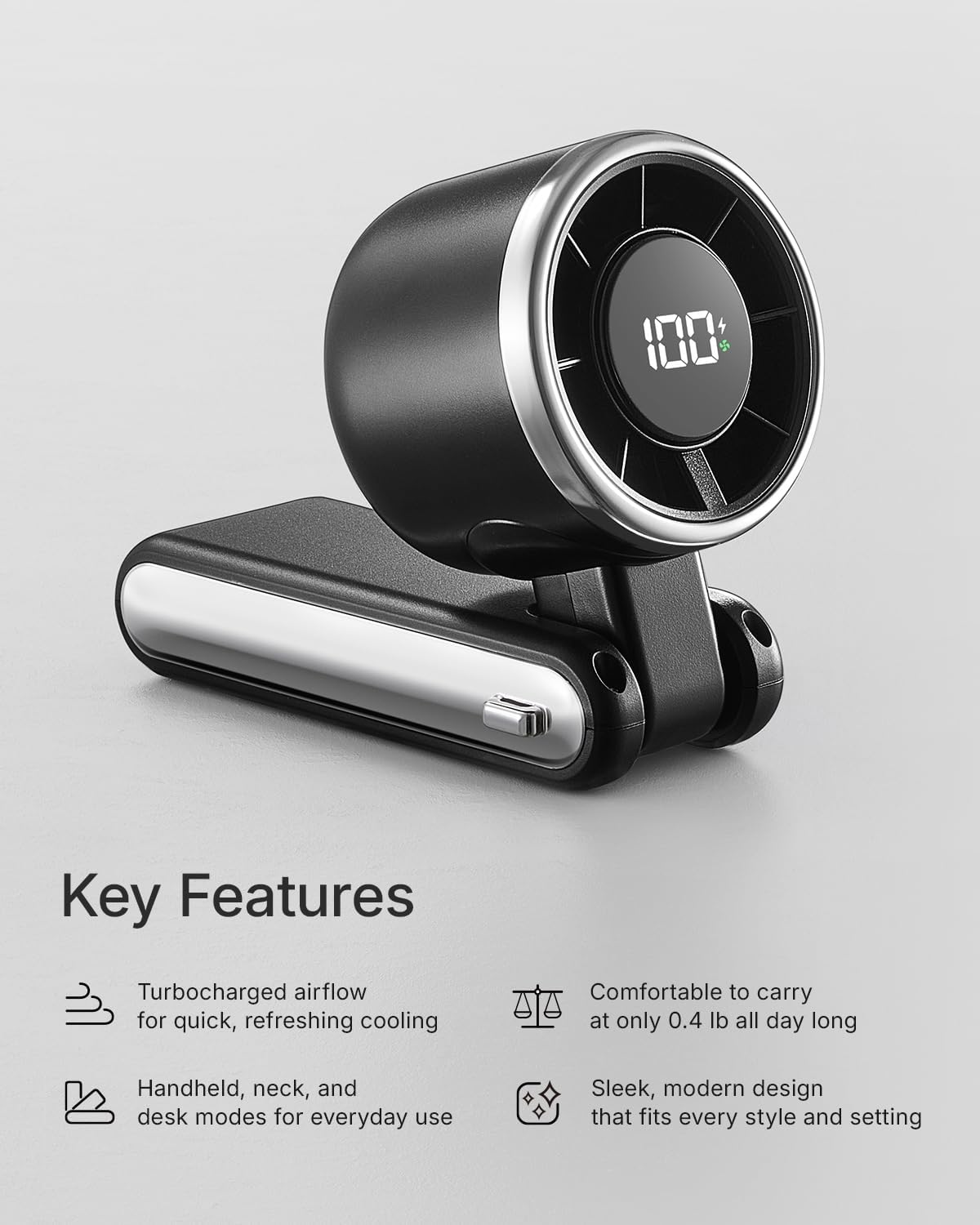 BreezePocket Turbo Handheld Cooling Fan