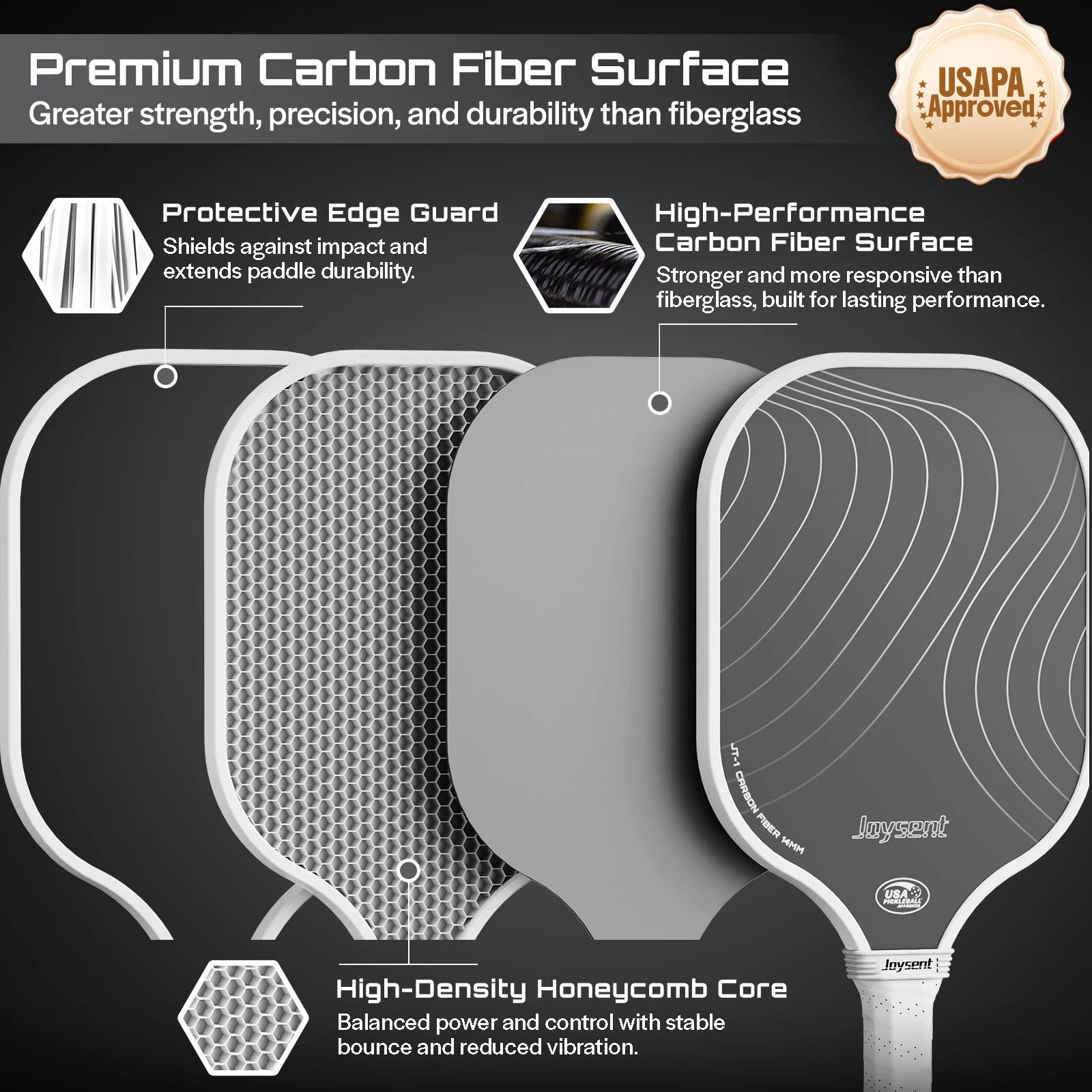 Joysent Carbon Fiber Pickleball Paddle