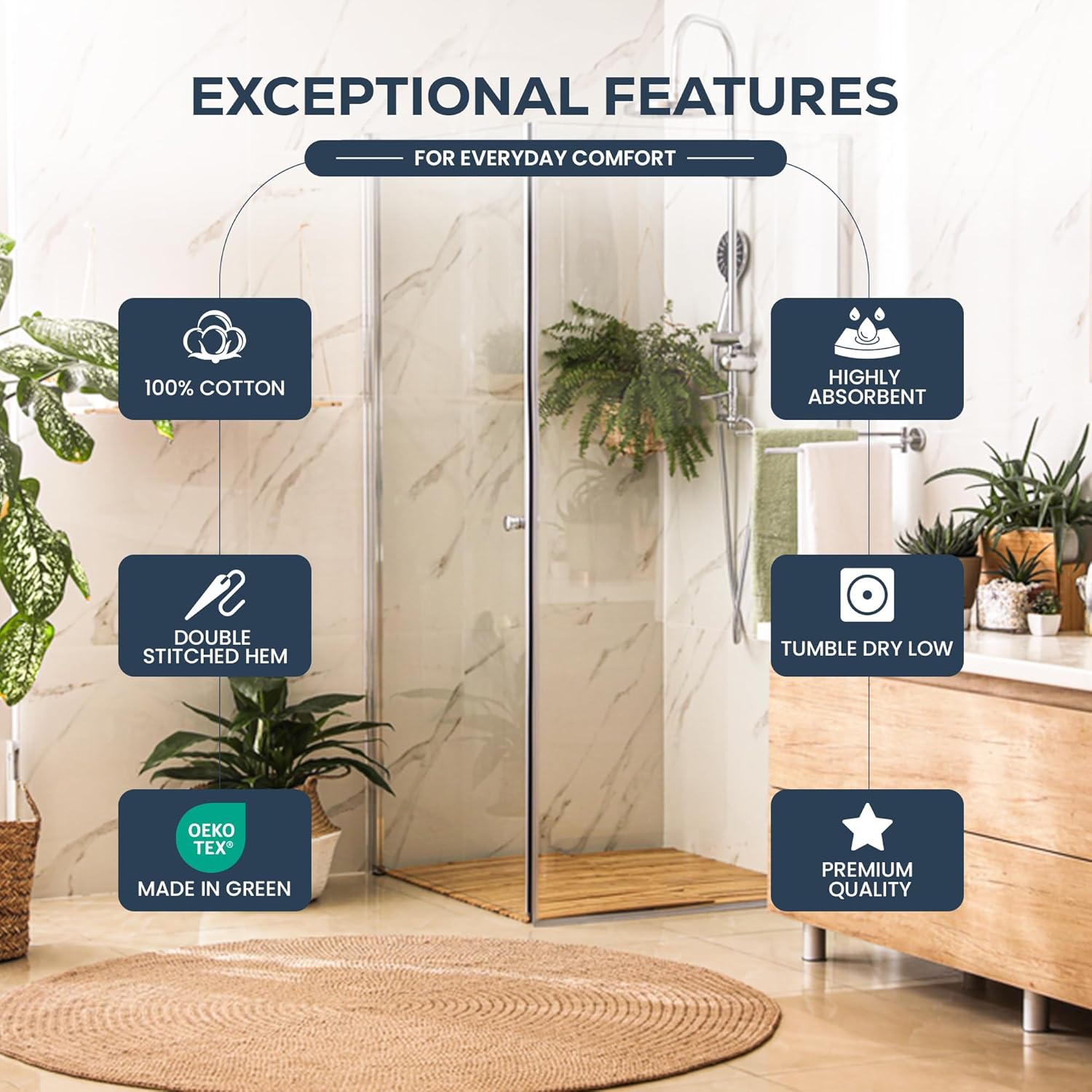 CloudSoft Daily Bath Towels