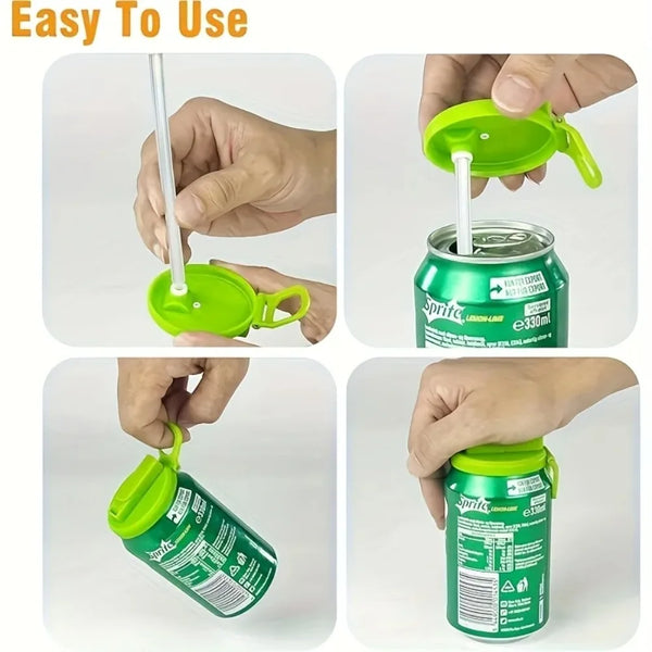 SipSeal Reusable Can Lid Set