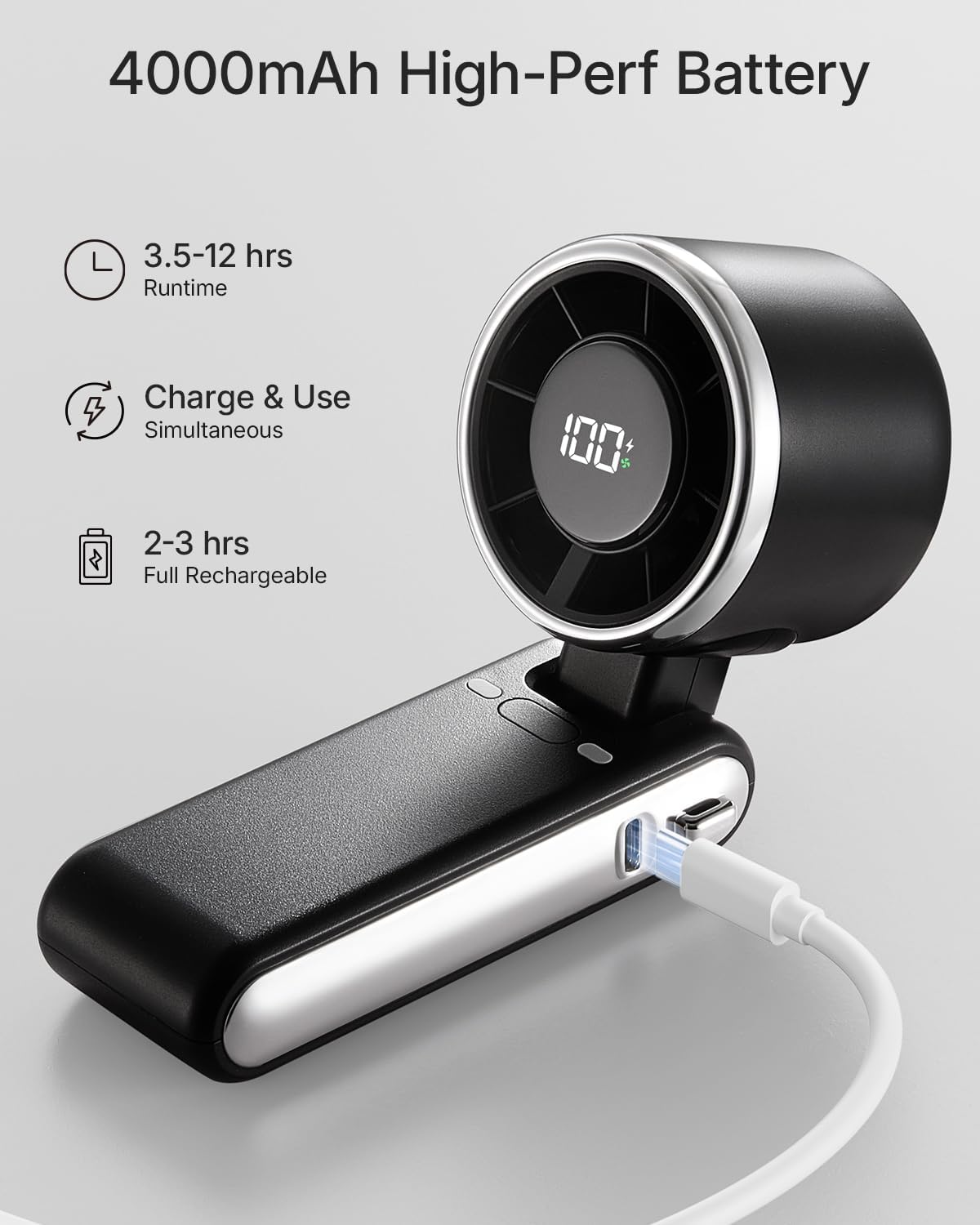 BreezePocket Turbo Handheld Cooling Fan